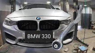 замена переднего нижнего рычага и шаровой опоры... BMW 330 