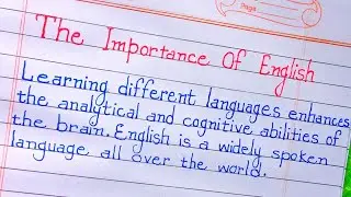 The Importance of English Essay in English