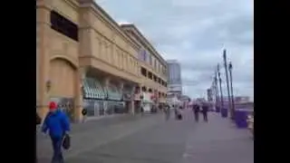 Atlantic City Board Walk View in the month of November