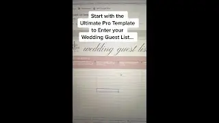 Wedding Guest List Template & Tracker