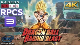 Dragon Ball: Raging Blast 4K Gameplay on RPCS3 | Low-End PC Test (i7 3770 + RX 580)