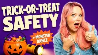 halloween candy trick or treat - Halloween Safety Tips For Kids and The Monster Dance!!