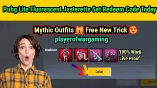 pubg lite redeem code today 😘 pubg lite fluorescent jesterett set redeem code today 😊 new trick