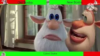 Old Booba vs Ciassic Booba vs New Booba With Healthbars