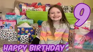 OPENING BIRTHDAY PRESENTS! Jaycee's 9th Birthday!
