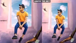 PicsArt Above The Sky Photo Editing || Creative Cloud Photo Editing | Bird Photo Editing -SaifiboyYT