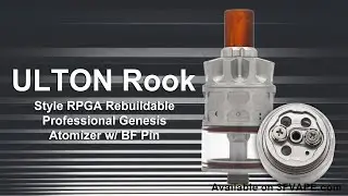 ULTON Rook Style RPGA Rebuildable Professional Genesis Atomizer wBF Pin