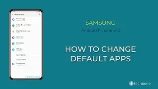 How to Change Default apps - Samsung [Android 11 - One UI 3]