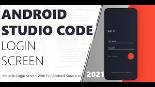 Material Login Screen With Full Android Source code