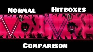 Ashley Wave Trials Normal VS Hitboxes #gd #GD #level #hitboxes #2023 #geometrydash