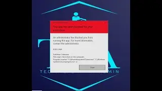 TIA-Technical Infra Admin | This app has been blocked for your protection