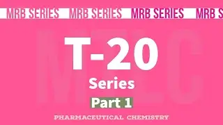 MRB Pharmacist Exam || Pharmaceutical Chemistry I || MCQ  1