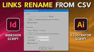 InDesign Script Links Rename From CSV