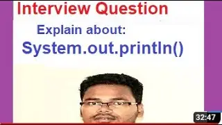 Java Tutorial Core java interview Question /Explain about System.out.println()/HP interview.