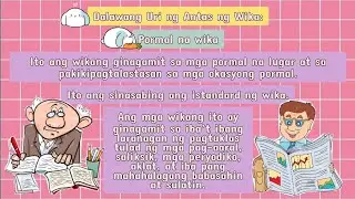 💟 (FILIPINO) Ano ang Dalawang Uri ng Antas ng Wika? | 