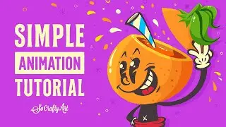Procreate｜Simple Animation｜Tutorial for Beginners｜Orange Juice