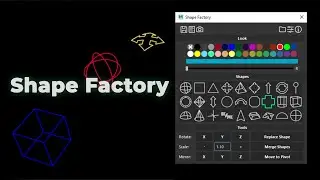 Shape Factory for Autodesk Maya - curve library/manager and curve toolset