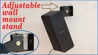 How to make an adjustable DIY speaker wall mount.  How to install a speaker on wall using wall mount