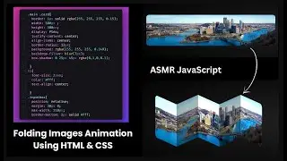 Folding Images Animation Using HTML & CSS | ASMR Video