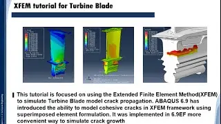 16-10 ABAQUS tutorial | XFEM | Turbine Blade | Fracture Mechanics | VCCT