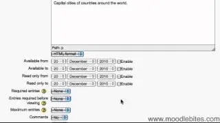 Moodle 2 Database activity (part 1)