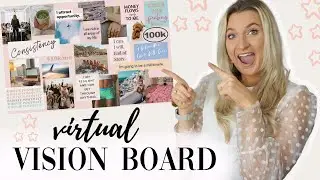 How to Make a 2022 Virtual Vision Board in Canva | *How to Make a Vision Board* Goal Setting Tips