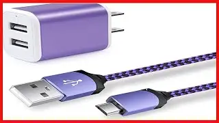 USB Charging Block, Charger Plug+6ft Micro USB Cable Android Fast Charger Compatible with Samsung