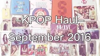 KPOP Haul September 2016