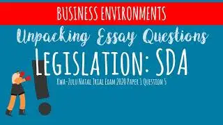 ESSAY TUTORIAL ON LEGISLATION SDA