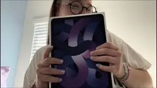 ASMR unboxing my new iPad Air