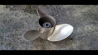 Sharrow prop goes on my Sailfish 245DC Yamaha 300