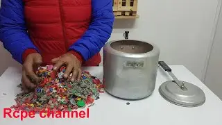 “Reciclaje Creativo: Derretir Tapas Plásticas en una Olla a Presión”.