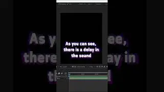 solve all sound problems in after effect in 1 minute .