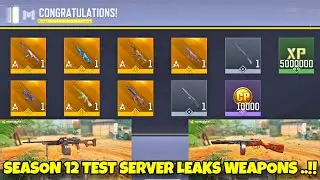 SEASON 12 TEST SERVER LEAKS WEAPONS ..!! CODM SEASON 12 TEST SERVER | CODM S12 BETA