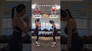 Know the difference ✅ #ytshorts #ytshortsvideo #glutes #quads #fitnesstips #gymtips