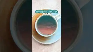 ☕️Coffee Ocean Animation in Canva!