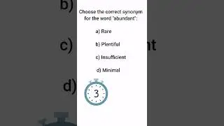 English Quiz #8 Abundant meaning #learnnewwords #englishlesson #englishquizchannel #englishexam