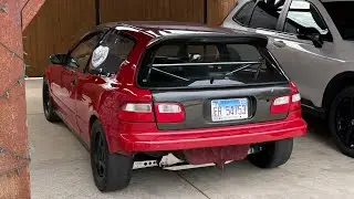 Just Fixing the Oil pan on my K-Swap Eg 