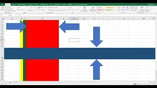 Как изменить размер строк столбцов в MS excel
