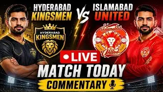 Hyderabad Kingsmen vs IslamabadUnited LIVE | PSL LIVE MATCHTODAY | HYK vs IU | CRICANALYSIS TV