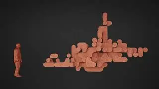 Procedural Installation Wall Art Generator, GeoNodes Library, Blender 4.2