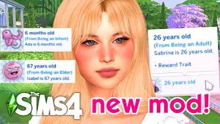 THIS MOD ADDS CUSTOM AGES FOR YOUR SIMS! ✨️ | SIMS 4 MOD REVIEW
