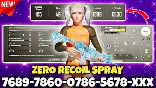 BGMI SENSITIVITY CODE TODAY | BGMI SENSITIVITY SETTINGS | BGMI 4 FINGER CONTROL CODE | ZERO RECOIL