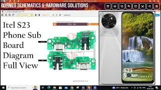 Itel S23 Phone Sub board Diagram Full View Step by Step