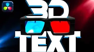How To Create 3D Text w/ Directional Lighting in Davinci Resolve Studio