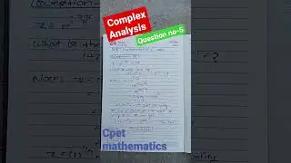 Question no-5 #cpetmathematics #cpet