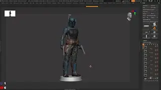 Bo Katan Character Sculpting in Zbrush part -9- Pose 1