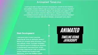 How To Create a Vertical Timeline Using HTML, CSS & JS