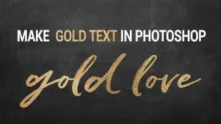 Gold text effect in Photoshop with clipping mask or pattern styles