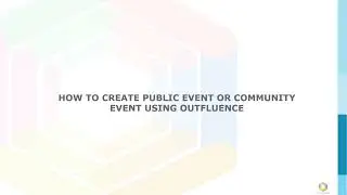 How to Create a Public Event or Community Event using OutFluence App